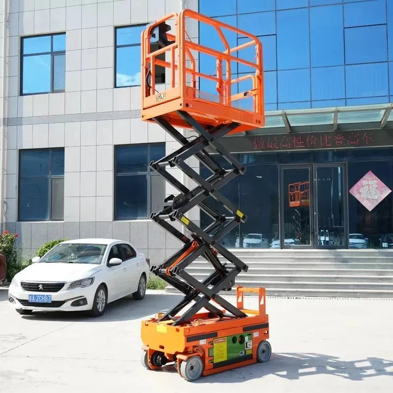 Work Lift Platform Battery Electric Mini Man Lift Hydraulic Home Scissor Lifts