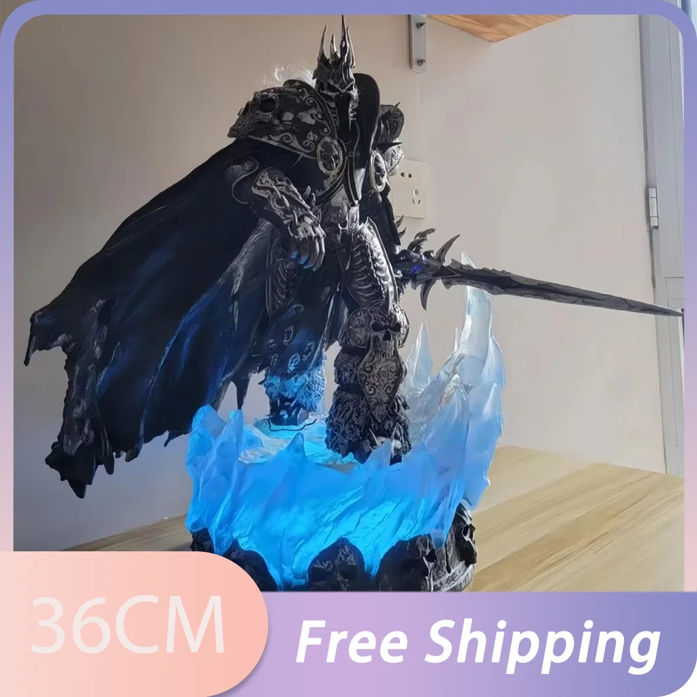 World Of Warcraft Figur Lich King Figuren Arthas Menethil Figur PVC Gk Statue Modell Puppe Sammlung Raum Dekoration Spielzeug Geschenk