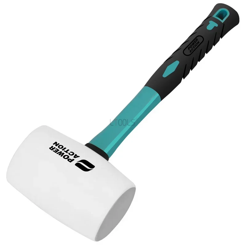 Hi Spec Heavy Duty Mallet Rubber Hammer Double Faced Household Professional Floor Ceramic Tile Installation Hammer Hand Tools