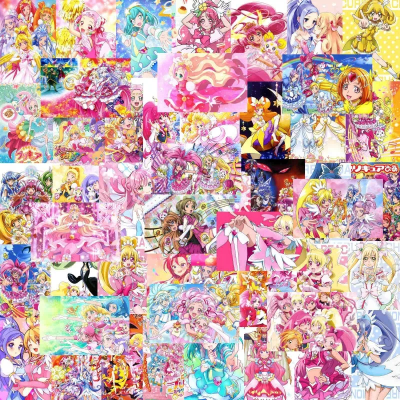 

Hot 50pcs Anime Star Detective Pretty Cure Stickers Graffiti Stickers Waterproof DIY Decals for Phone Laptop Ipad Notebook Decor
