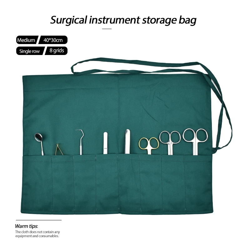 Medical Instrument Bag Cloth Double-Layer Single Row Double Row Surgical Tool Sterilization Bag Storage Bag Disinfection Tool