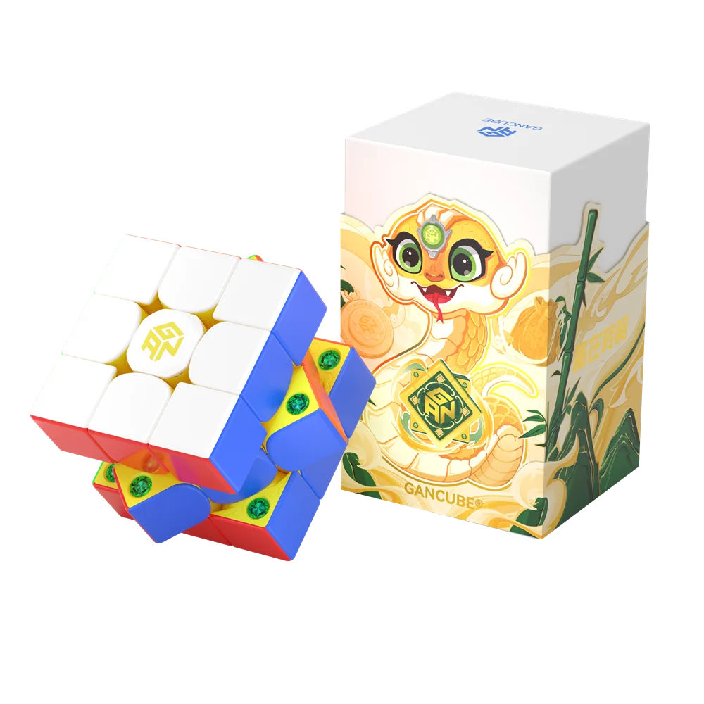 [Picube] GAN356ME 2025 Snake 3x3x3 Magnetic Cube 3x3 Speed GAN356M E Puzzle 356 ME Magico Cubo Gancube Professional Toy Fidget