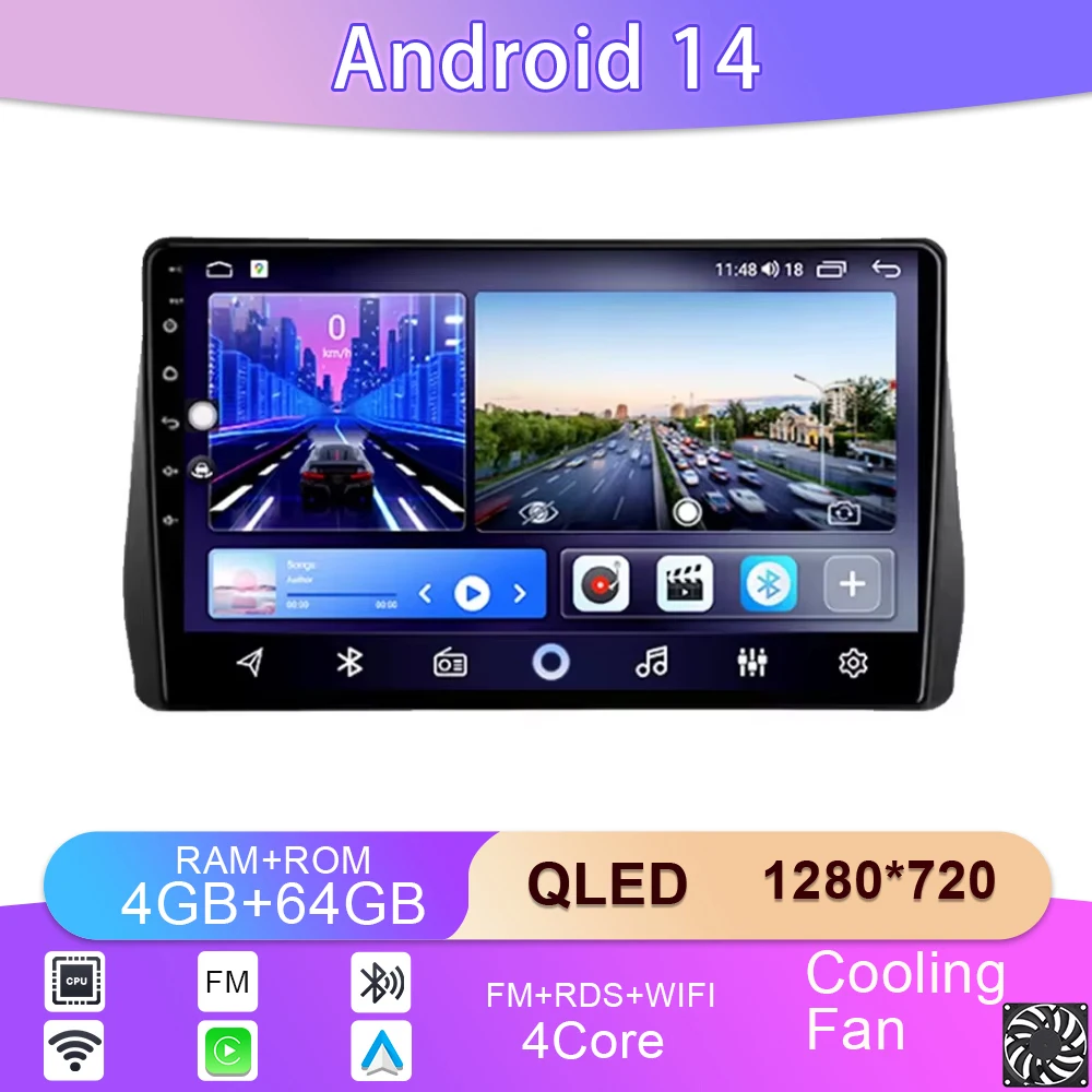 

Android 14 For Toyota Wish 2010 - 2018 Auto Radio Multimedia Stereo Dash Cam Screen GPS Head Unit Navigation No 2din DVD