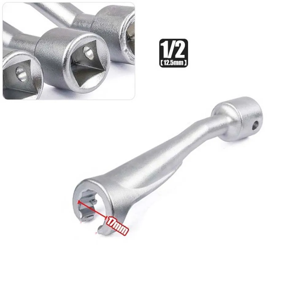 1 Stück 1/2 Zoll Antrieb Diesel-Einspritzleitung Steckschlüsselsatz 14mm 17mm 19mm Offener Bi-Hex-Schlüssel für die Demontage von Kraftstoffeinspritzpumpen – Detail 20