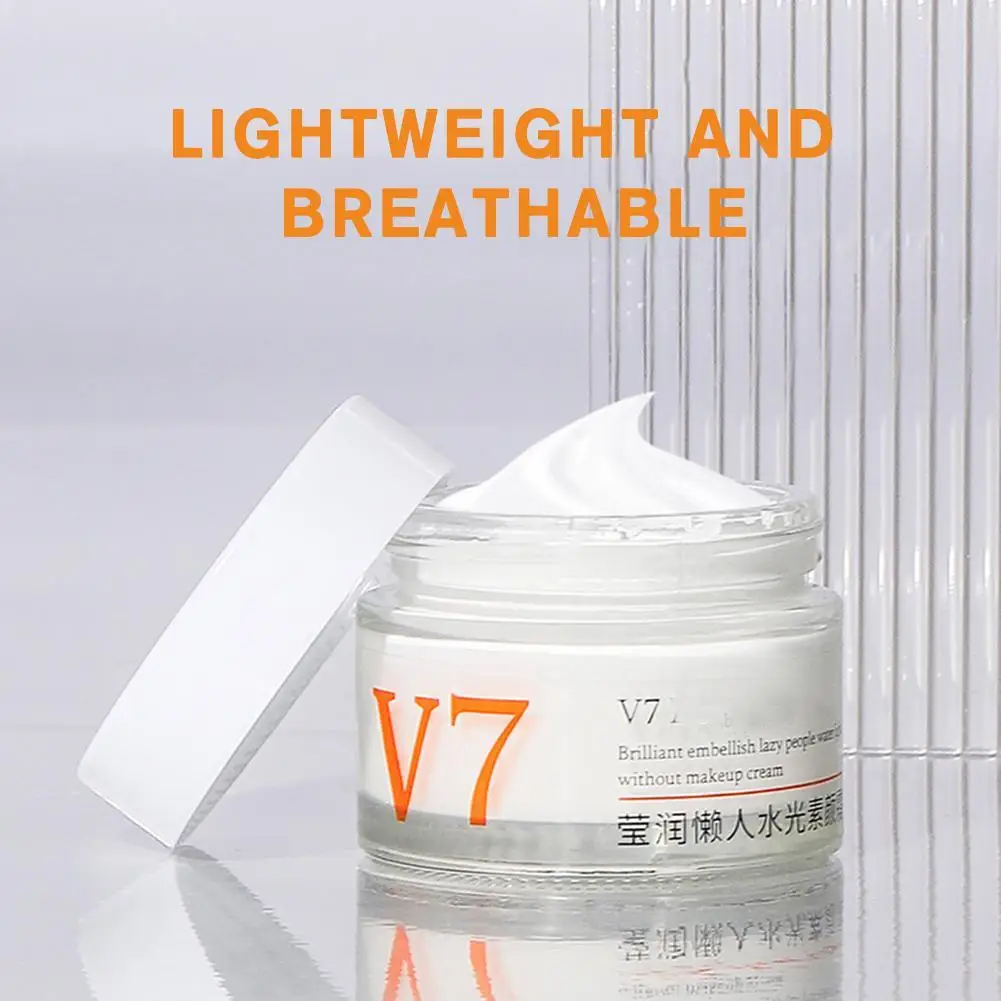 

V7 Water Light Lazy Concealer Cream Egg Baby Moisturizing Cream Brightening Skin Care Product Brighten Skin Tone 50g