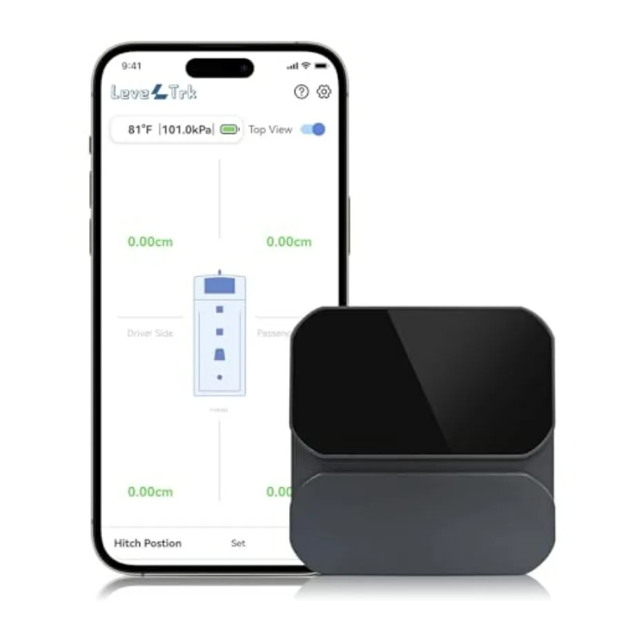 

Bluetooth Leveler Tool for Campers LevelTrk Wireless RV Leveling System Must-Have Accessory for RV Travel Trailer Motorhome iOS