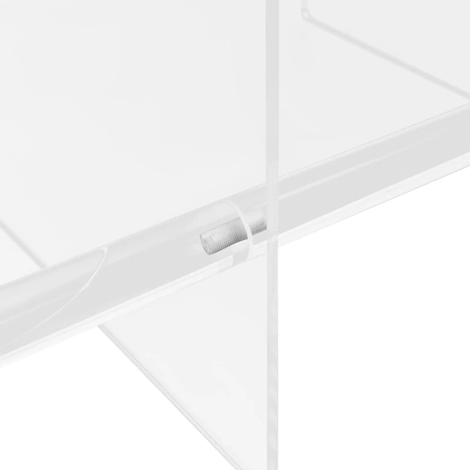 رف كتب أكريليك، رف كتب أكريليك شفاف مثبت على الحائط، رف كتب متعدد الطبقات #4