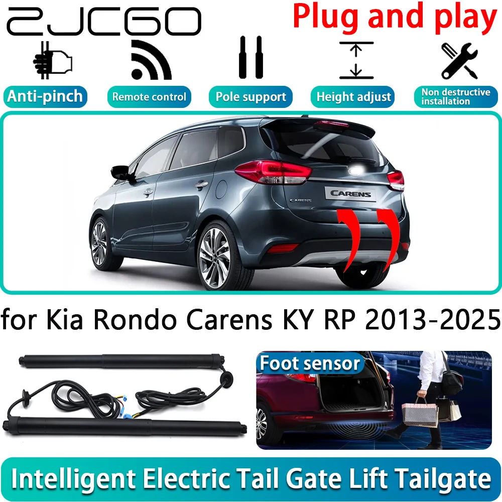 

ZJCGO for Kia Rondo Carens KY RP 2013-2025 Electric Powered Tailgate Power Liftgate Automatic Tailgate System With Foot Sensor