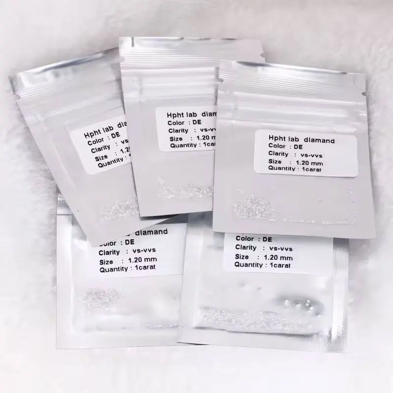 Melee CVD Lab Diamond 0.7mm 1mm 2mm 3mm Small Diamond Wholesale Tiny Diamond Side Stone D E Color VVS Lab Grown Diamond