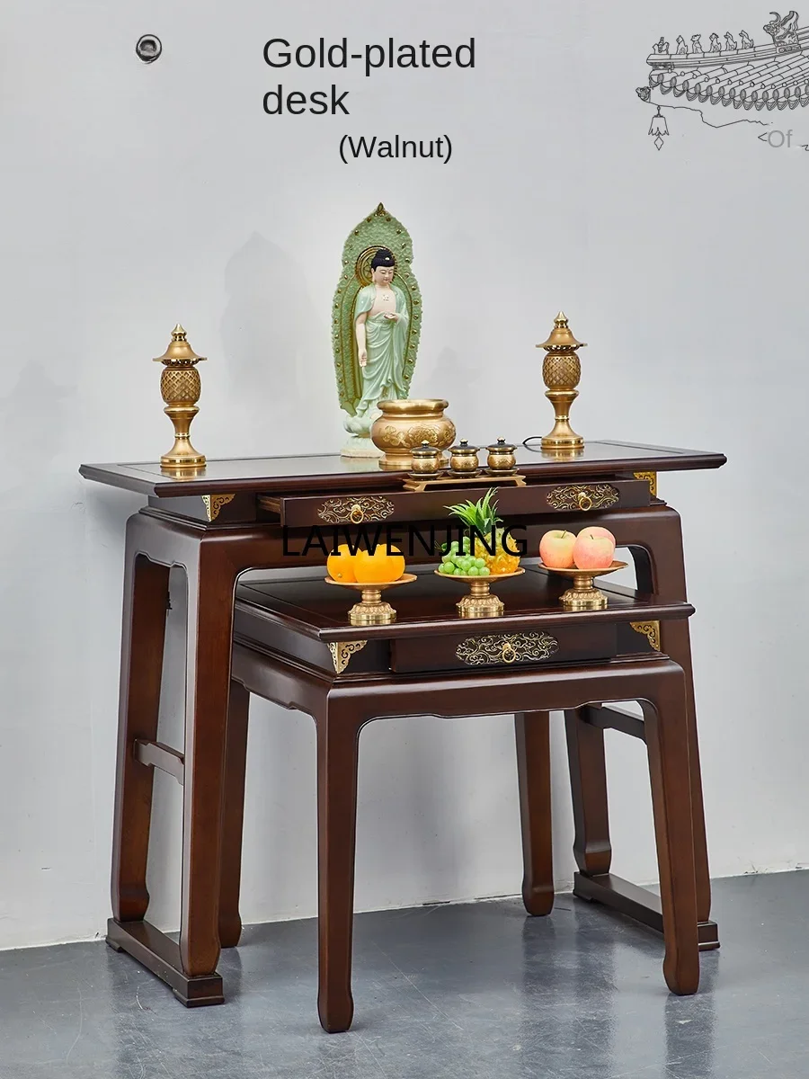 SGF Fantai incense case table light luxury simple Buddhist platform Chinese living room solid wood