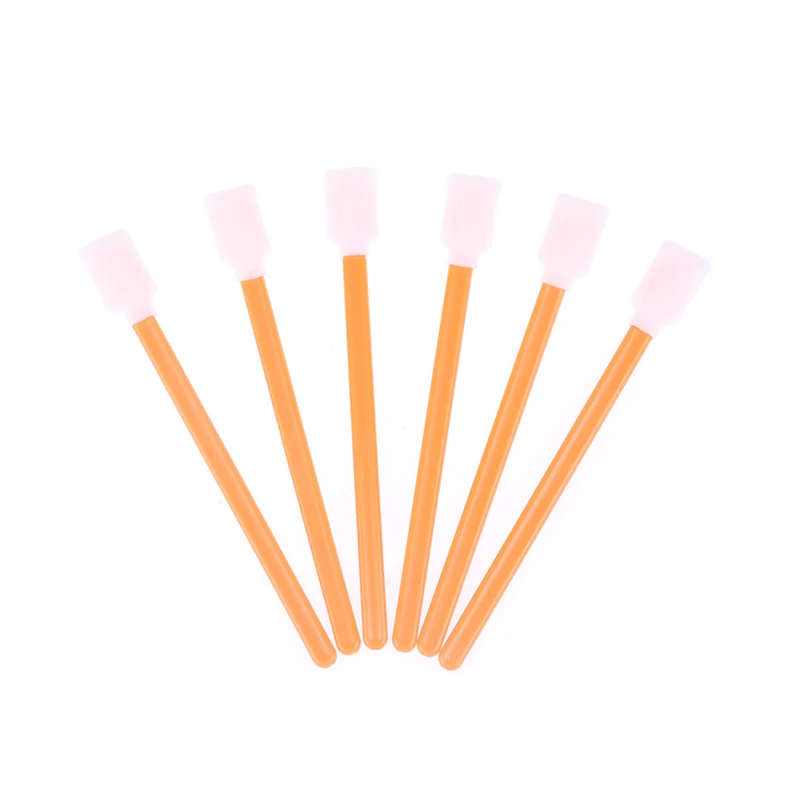 50Pcs/Pack Dust-Free Swab Double-Layer Sponge Wiping Stick For Print Head Clean Swab Stick Sponge Foam Tipped Clean Swab Stick