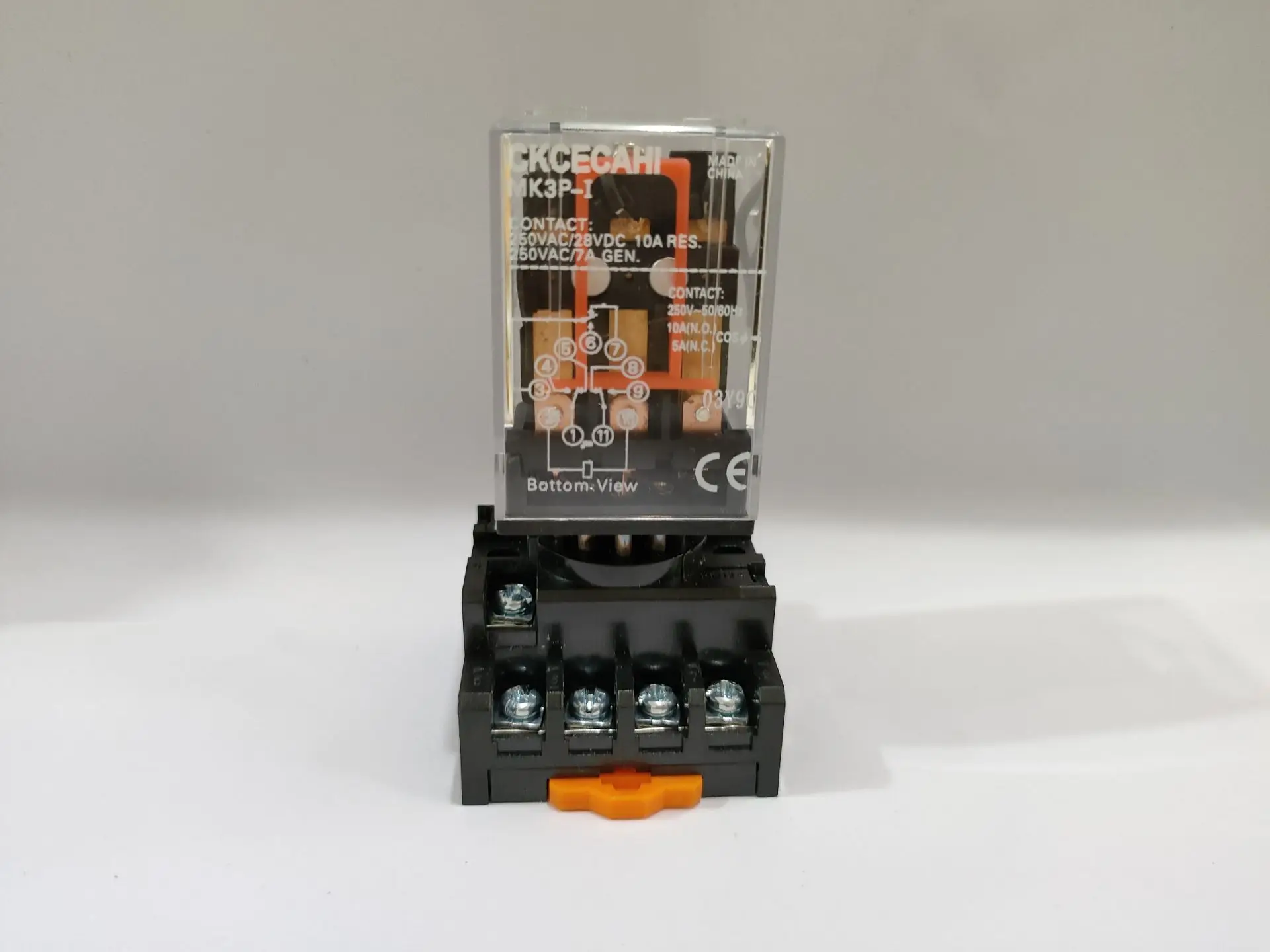 1 Set MK3P-I 11 Pin Relay Miniature Intermediate Relay 10A 250VAC + + PF113A Socket Base 12VDC 24VDC 110VAC 220VAC