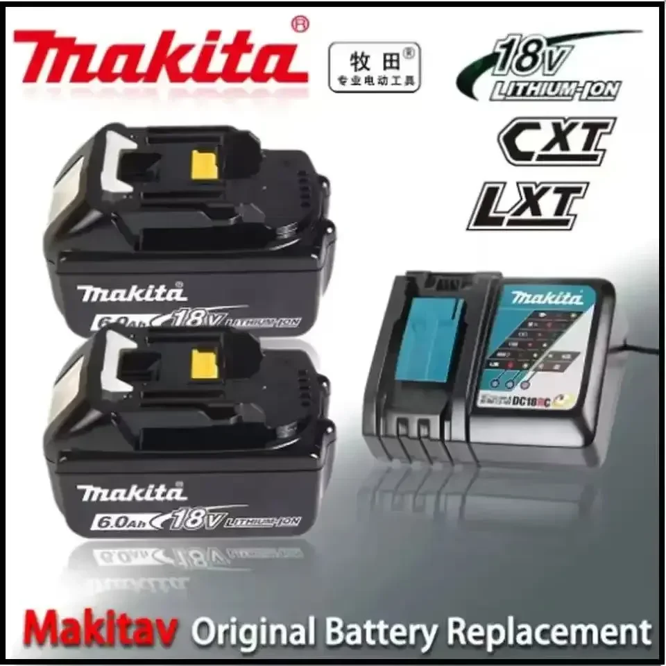 

Оригинальный аккумулятор Makita 6 Ач/5 Ач для Makita 18 В BL1830B BL1850B BL1850 BL1840 BL1860 BL1815, сменный литиевый аккумулятор