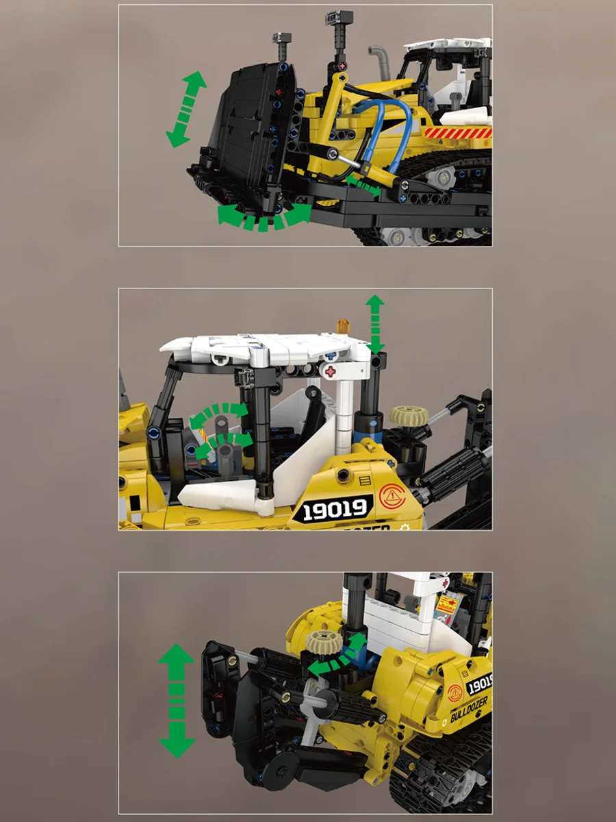 ชุดตัวต่อรถดันดินลม 1200 ชิ้น สำหรับผู้ใหญ่และเด็ก ของเล่น Mould King ของขวัญคริสต์มาสสำหรับเด็ก