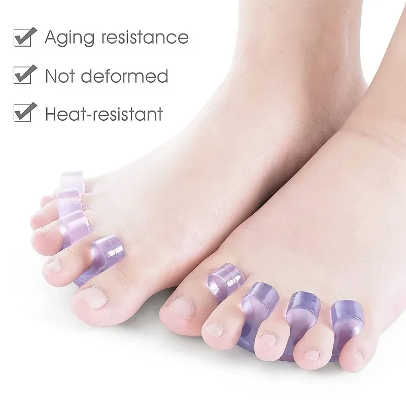 New Toe Protection Separator Soft Gel Corrector Finger Separator Three Hole Valgus Split Toe Fixer Nail Divider Tool