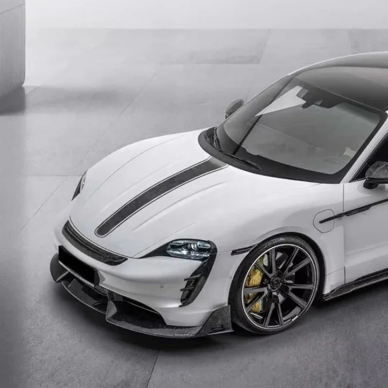 Suitable Forged Carbon Fiber Conversion Kit Taycan, Style, Auto Parts, Front Spoiler, Rear Diffuser, Side Skirts, Duck