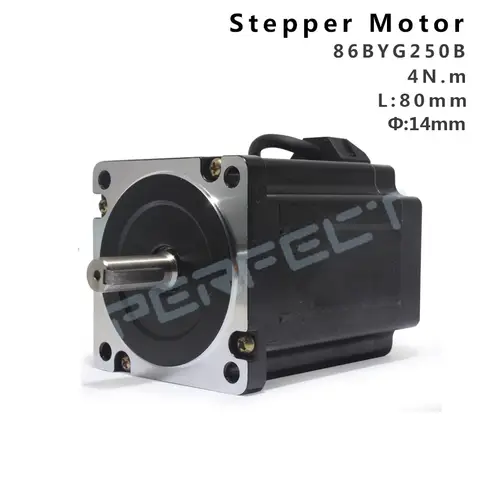 86BYG250B CNC 조각 기계용 Nema34 스테퍼 모터 고 토크 4.5N.m 4A 80MM 전기 모터 전기 장비