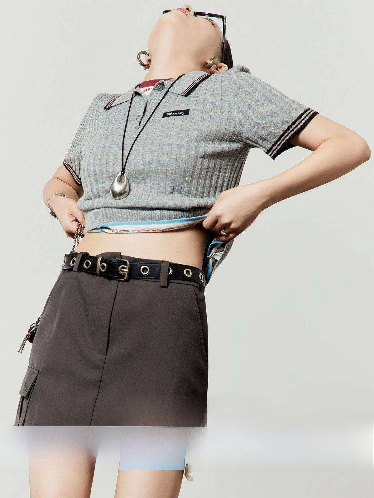 

Вязаный женский топ Miu Sle ort Sve для повседневной носки, корейская версия, летняя новинка, комфортная посадка, эффект похудения