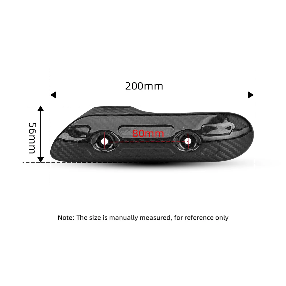 Motorcycle Exhaust Pipe Carbon Fiber Protector Heat Shield Cover Guard Anti-scalding Cover For CB650F Z900 TMAX530 CB400 XMAX300