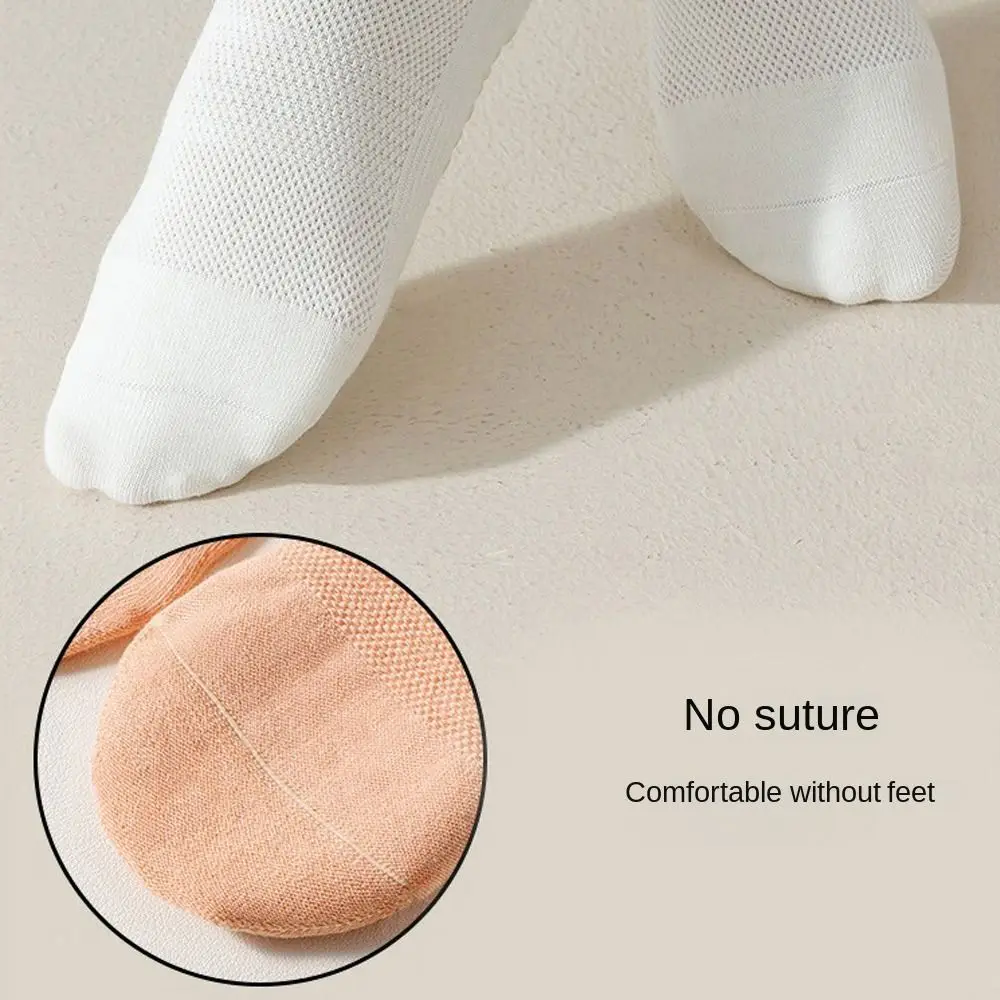 

Профессиональные тонкие носки для йоги с сетчатой вязкой, дышащие, низкие, с силиконовой противоскользящей подошвой, без задней части, для занятий спортом