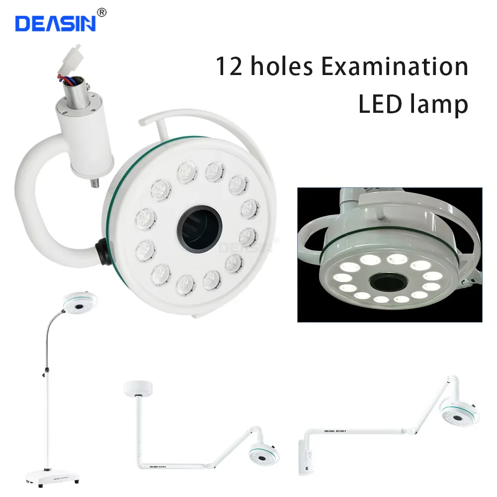 12 LEDs Wall Floor standing Mounted Surgical LED Medical Operating Light Ceiling-mounted Shadowless Dental LED Operating Lamp