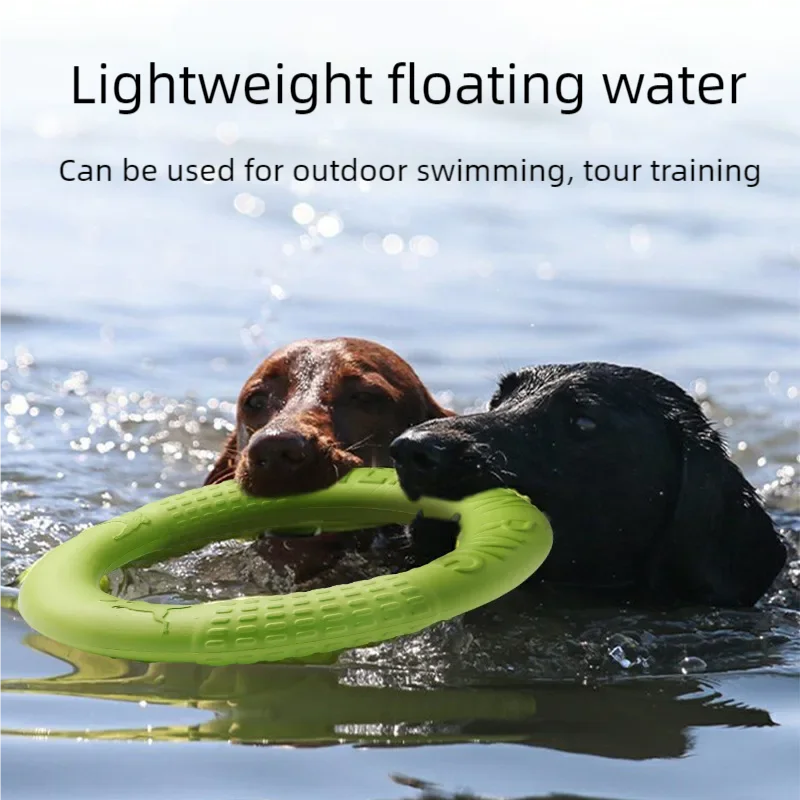 1 قطعة ألعاب الكلاب البرتقالية الحيوانات الأليفة تحلق القرص التدريب حلقة مجتذب إيفا التدريب التفاعلي حلقة مجتذب مقاومة للكلاب