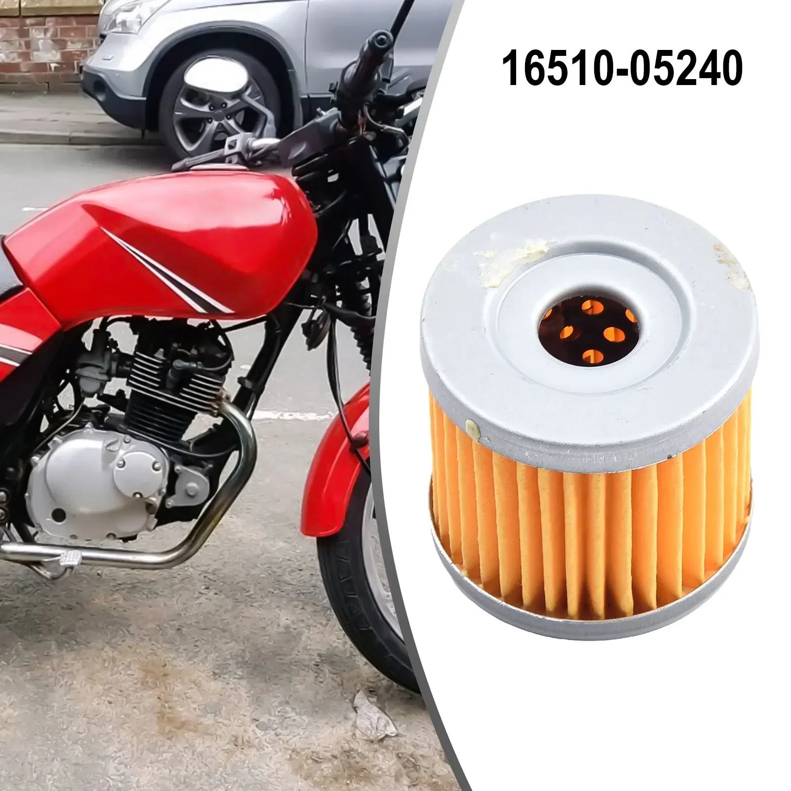 1x Motorcycle Oil Filter 16510-05240 16510-45H10  For Suzuki AN125 Burgman 2007/AN125 VECSTAR/AN150 VECSTAR/AN400 Burgman