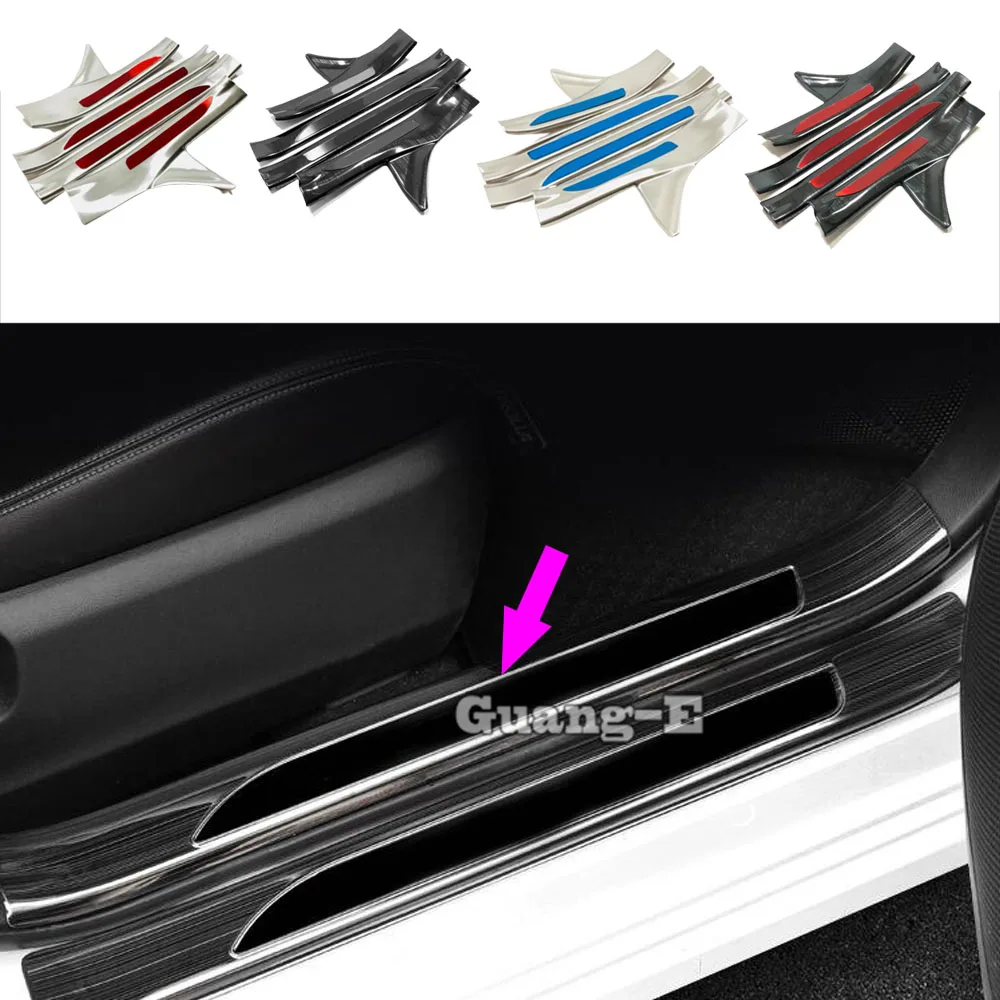Car Inner Door Sill Pedal Accessories For Toyota Corolla Altis 2019 2020 2021 2022 Stainless Steel Threshold Covers Decoration