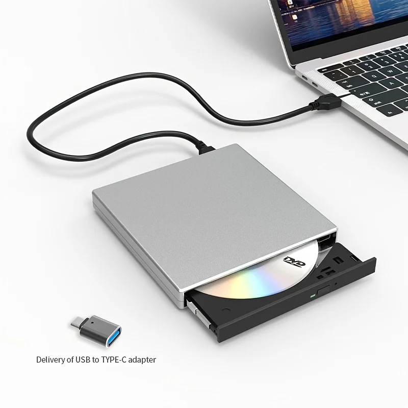

USB 3.0 External CD/DVD Drive with A Portable, Ultra-slim Design, Featuring 24x CD and 8x DVD-RW Burning Capabilities