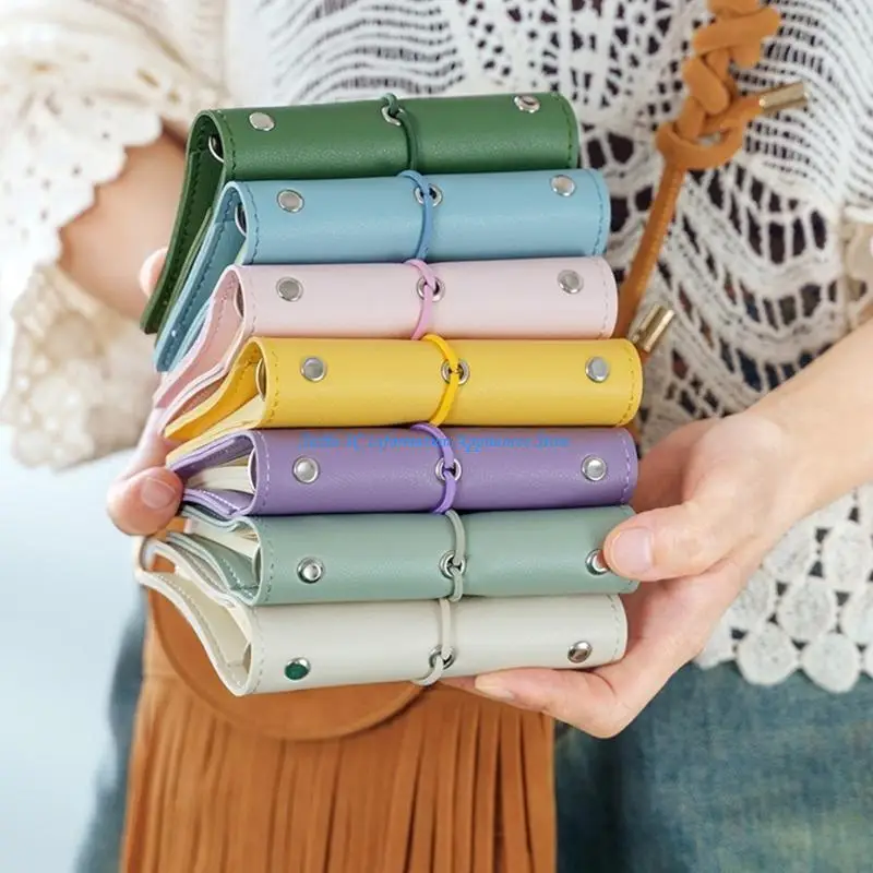  5-Rings Binder Leather Notebook Journal Refillable 5 Holes Leather Binder Covers with Refill Paper for Office School