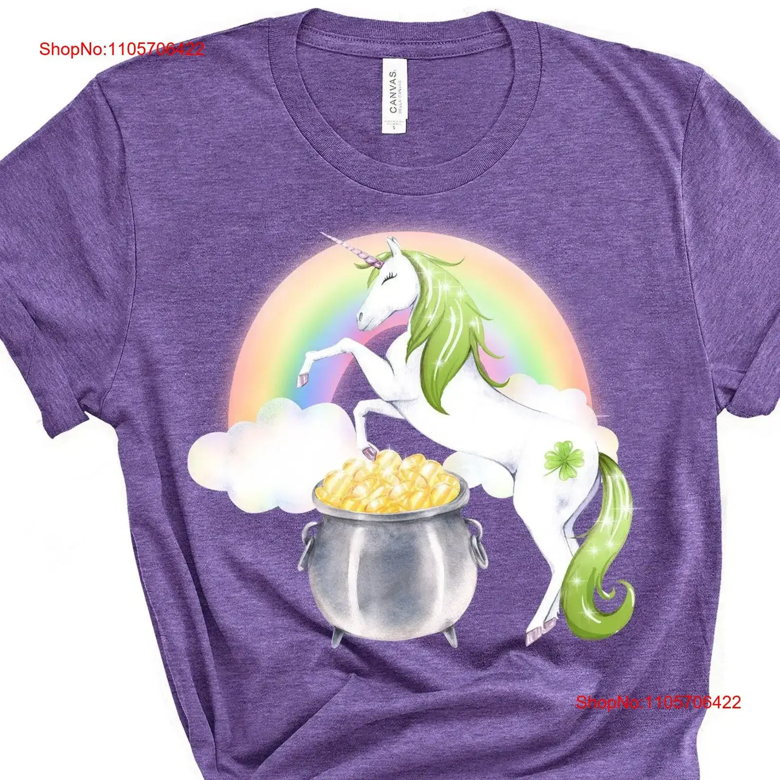 Unicorn St Patricks Day T Shirt Pastel Rainbow Leprecorn Cute Pattys for Women Girls Saint Patrick's Paddy's Shamrock vintage