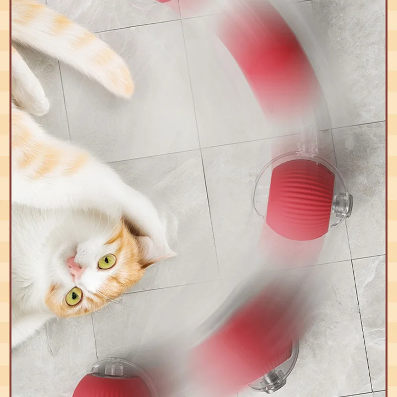 Interactive Cat Toys Ball Auto Electric Rolling Ball Toys for Cats/Kitty Pets Smart Automatic Teaser USB Rechargeable 2024