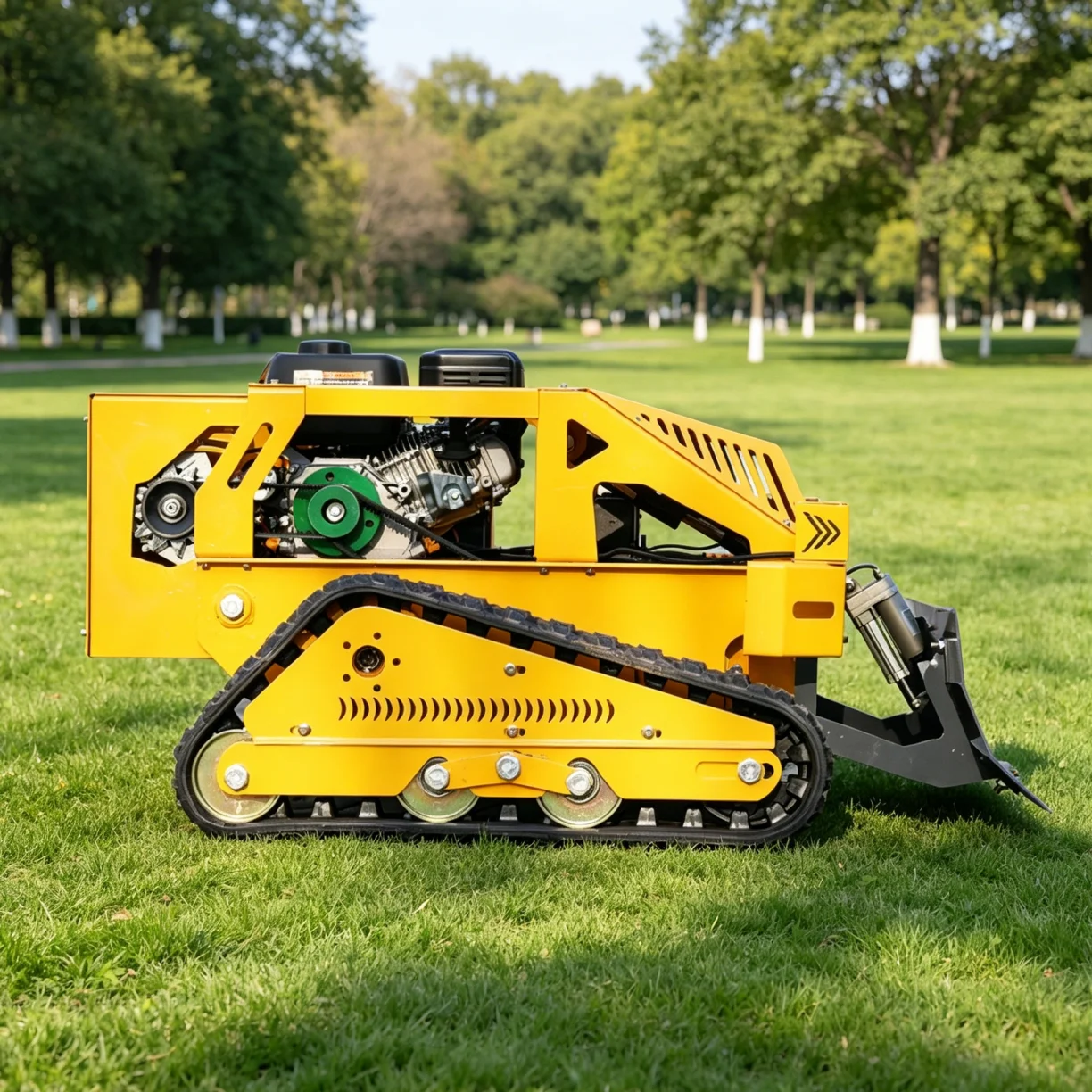 

Customized remote control lawn mower Remote Control Crawler Mower Steep Hill Flail Lawn Mower For Farm Garden