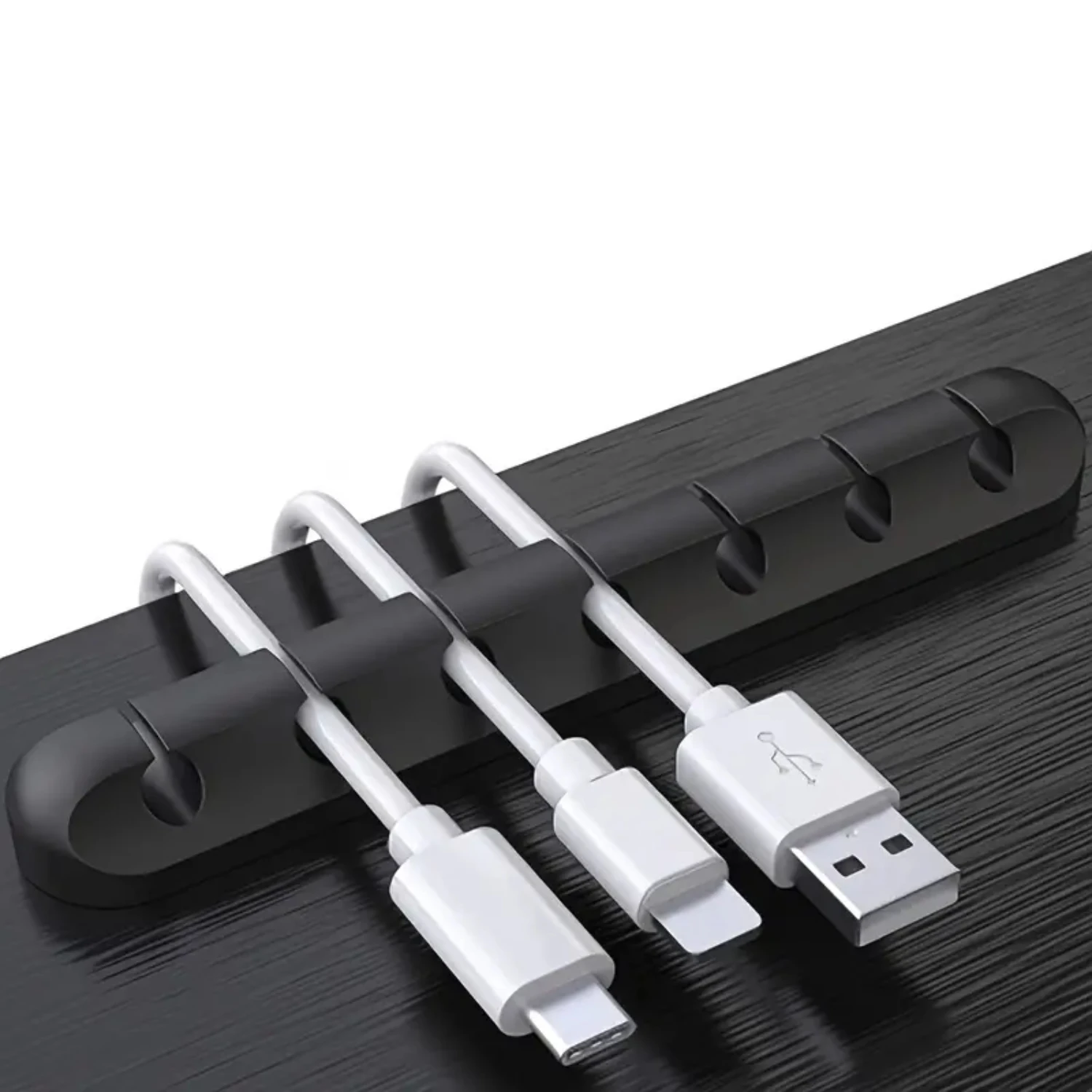 7 Slots Cable Clips, Cable Organizer Cord Holder For Desk, Charging Cable Holder Cord Clips, Nightstand Cord Organizer Cable Man