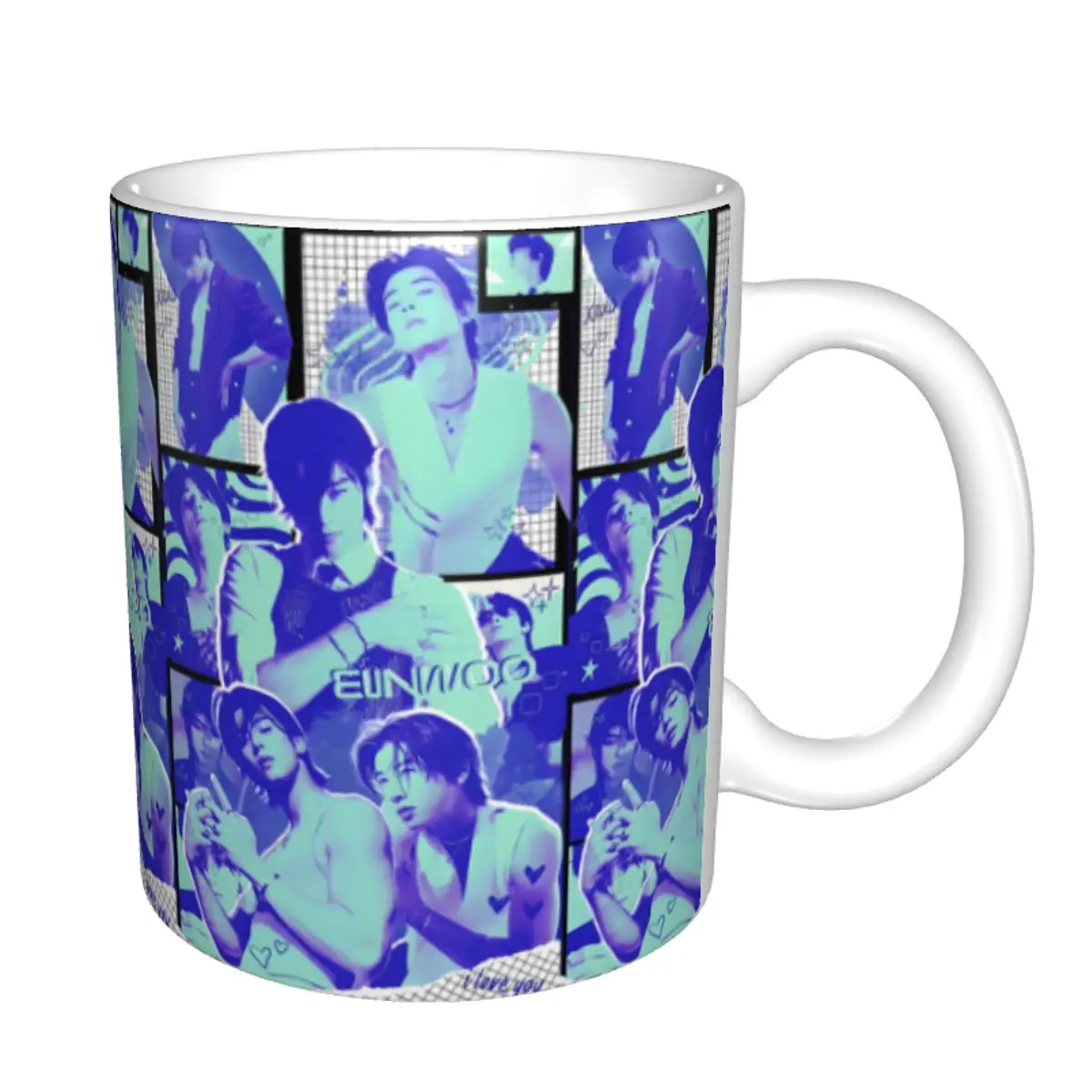 Custom Cha-A Singer Eun Woos Coffee Mug DIY Kpop Star Ceramic Mug Cup Creative Gift