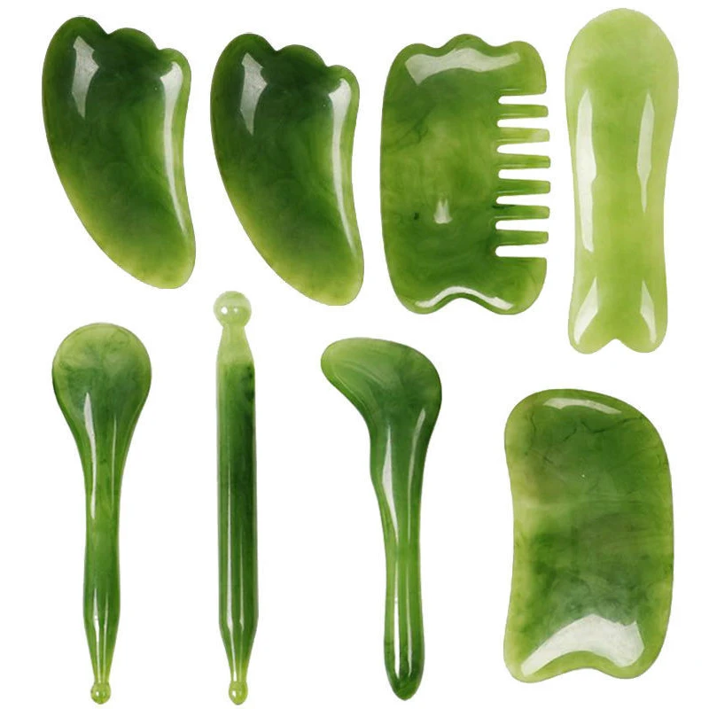 Gesichtsmassagegerät Gua Sha Schaber Naturharz Massagegerät Gua Sha Spa Gesichtspflege Spa Massagegerät für Gesicht Hals Haut Körper