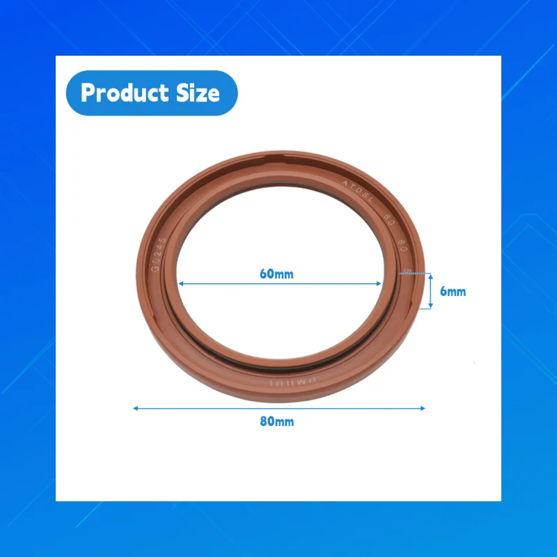 

DMHUI high-quality radial shaft seal, 60x80x6mm, ATDSL type, NBR rubber high-pressure oil seal, factory-direct operation