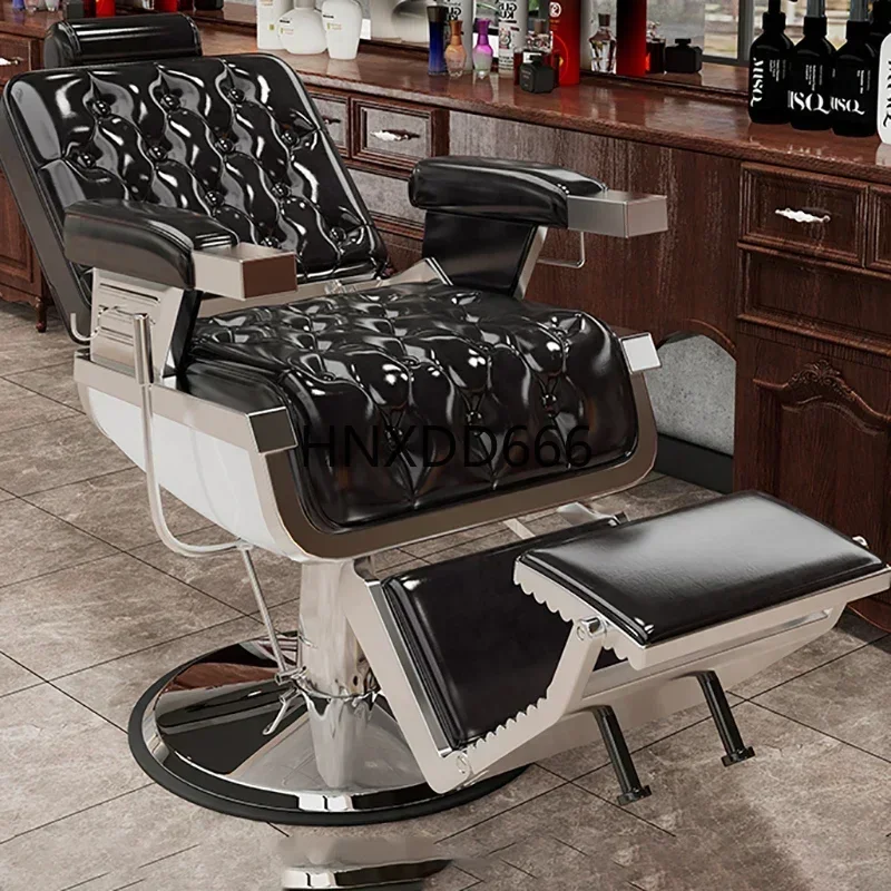 كرسي غسيل لصالونات التجميل، كراسي حلاقة احترافية لتدليك المكتب المنزلي، كراسي عتيقة، مصفف شعر أسود شديد التحمل