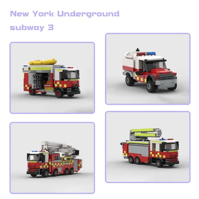 

MOC Classics Trucks Series Bundle Engineering Vehicle Commander Модель серии MOC Строительные блоки Технология Кирпичи Игрушка Рождественский подарок