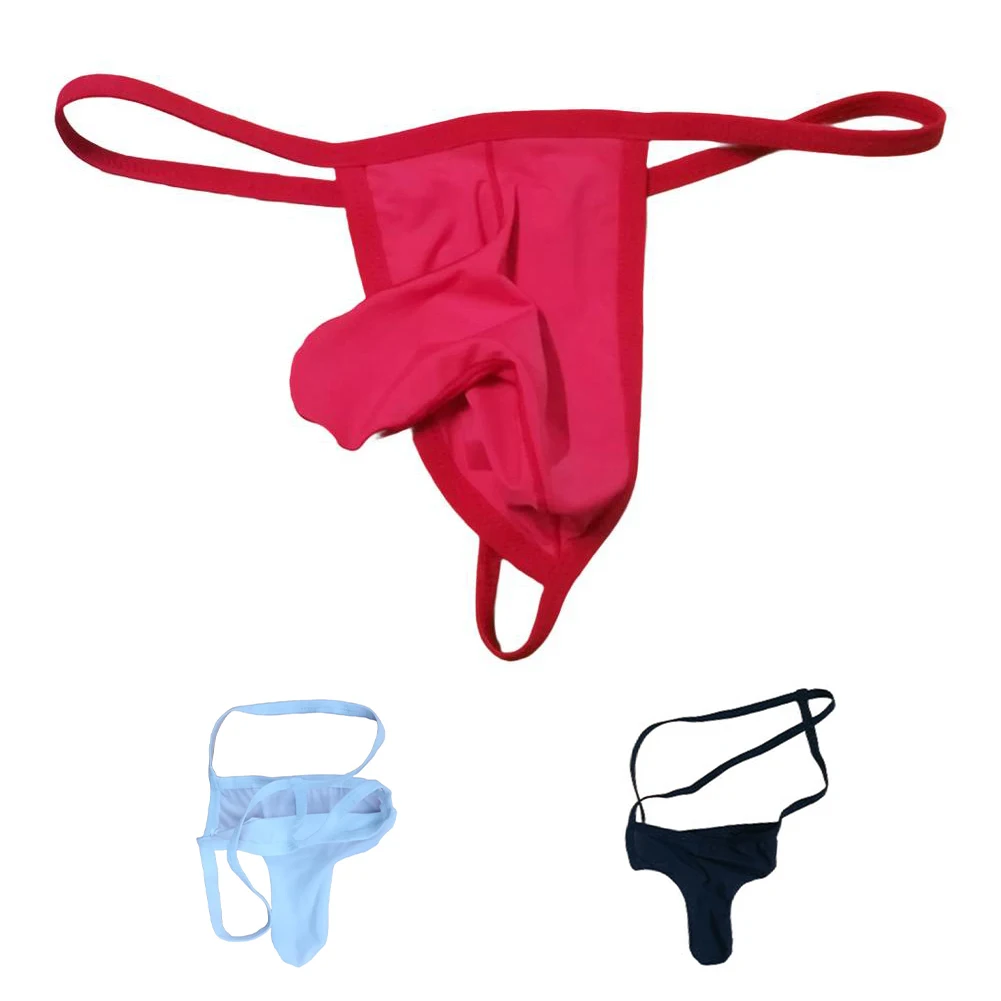 

Men's Underwear Sexy Mesh Thong Man Pouch Lingerie Cuecas Transparent Striped Panties Sheer T Back Low-Rise Underpants Homme