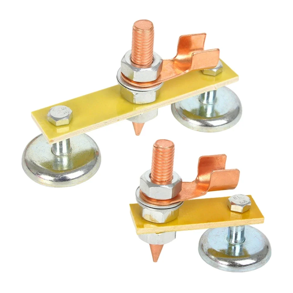 Magnetic Welding Head Support Clamp Strong Magnetism Welding Support Heads Large Suction Welding Ground Clamp Holder Repair Tool