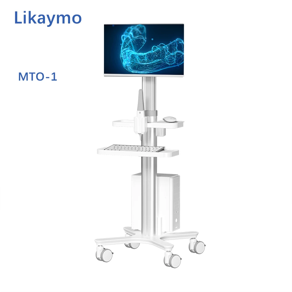 Carrello medico Likaymo con Pallet per Laptop e supporto per Scanner orale, carrello per clinica odontoiatrica con ruote per salone di bellezza ospedaliero