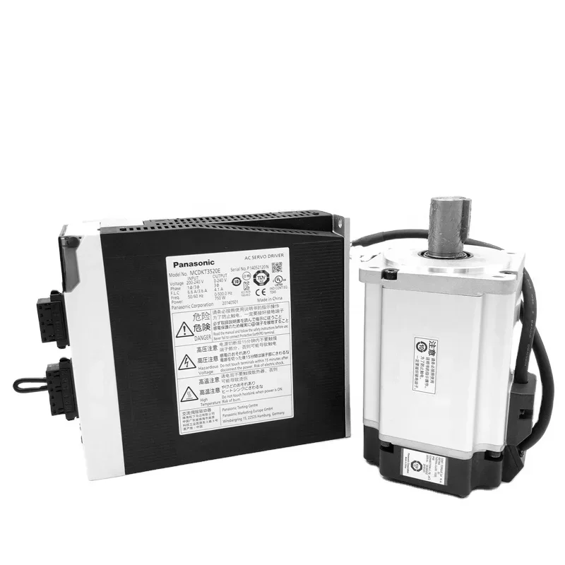 

Panason 750W AC Servo Motor MHMJ082G1U + AC Servo Driver MCDKT3520E for CNC machine new 100%