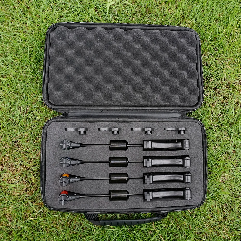 Hirisi B2037 Carp Fishing Swinger Set With Storage Case Multi Color LED Light Bite Hanger Indicator Carp Fishing Accessories view 6