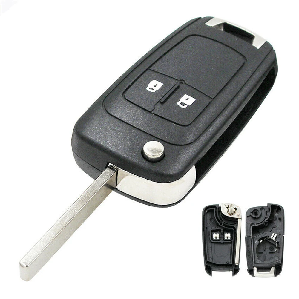 2-Button Folding Key Housing Replacement Folding Key For Opel Adam For Opel Karl For Opel Astra J For Mokka For Insignia Parts