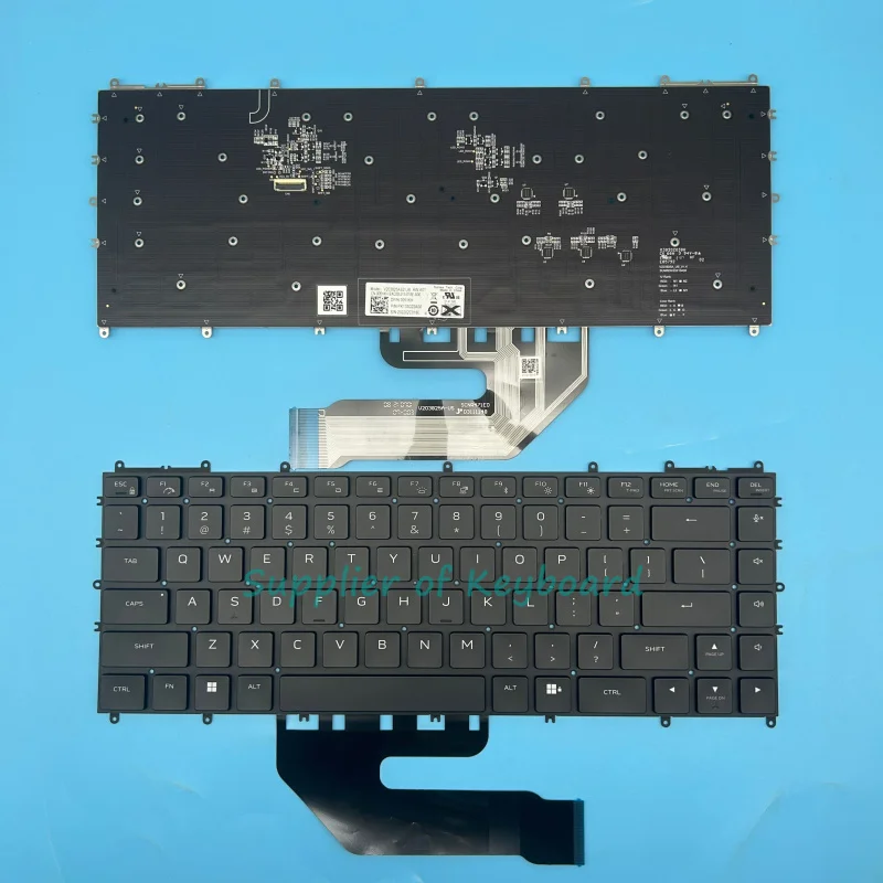 Nuevo teclado inglés para Dell Alienware X15 R1,X15 R2 0RTN72 V203825AK2-LA retroiluminado RGB por tecla