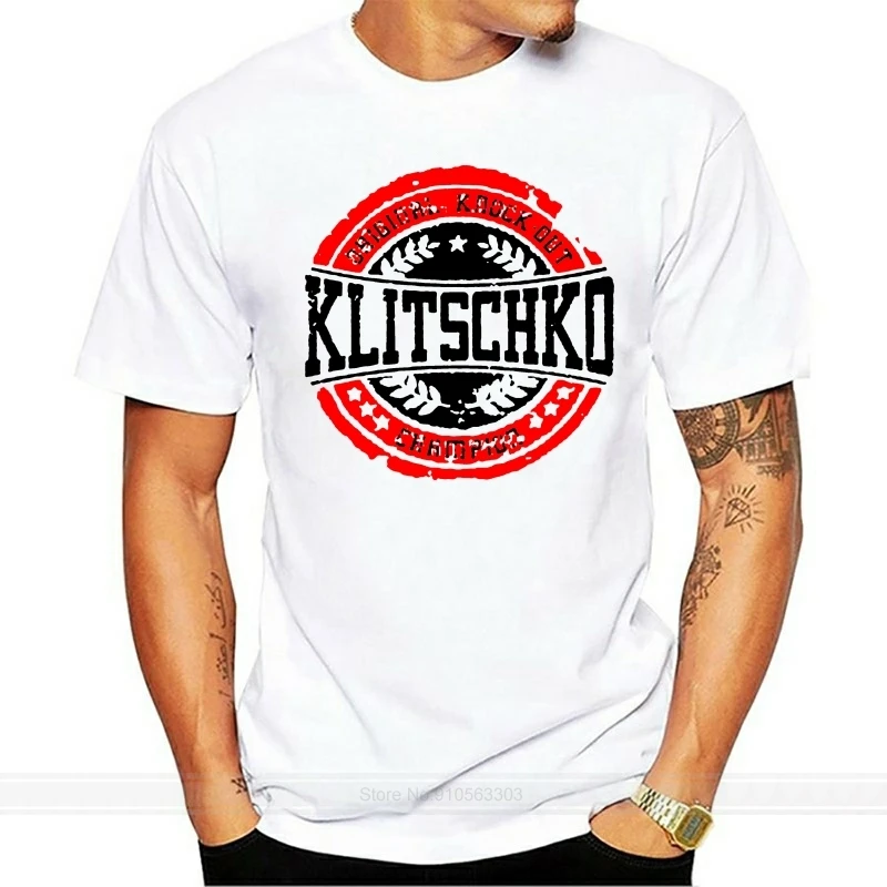 New Wladimir Klitschko Boxing Logo Mens Black T Shirt Size S To 3Xl male brand teeshirt men summer cotton t shirt