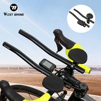 WEST BIKING-barras aerodinámicas para manillar de bicicleta TT, para ciclismo, triatlón, prueba de tiempo, Tri barras, manillar de bicicleta de montaña y carretera