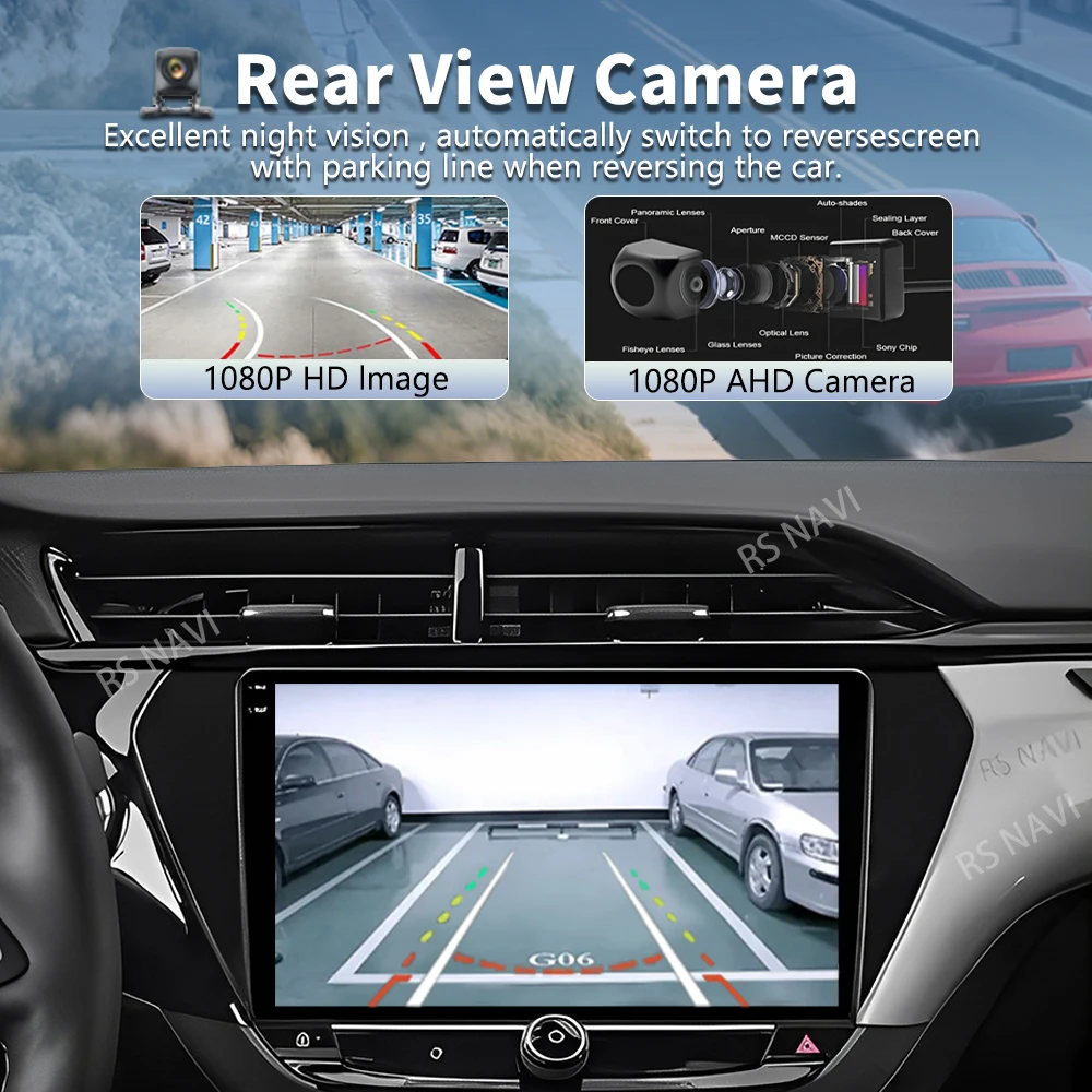 Android 16 For Opel Corsa F 2019 - 2023 2K QLED Android Car Radio Multimedia Video Player GPS Stereo CarPlay 4G Head Unit