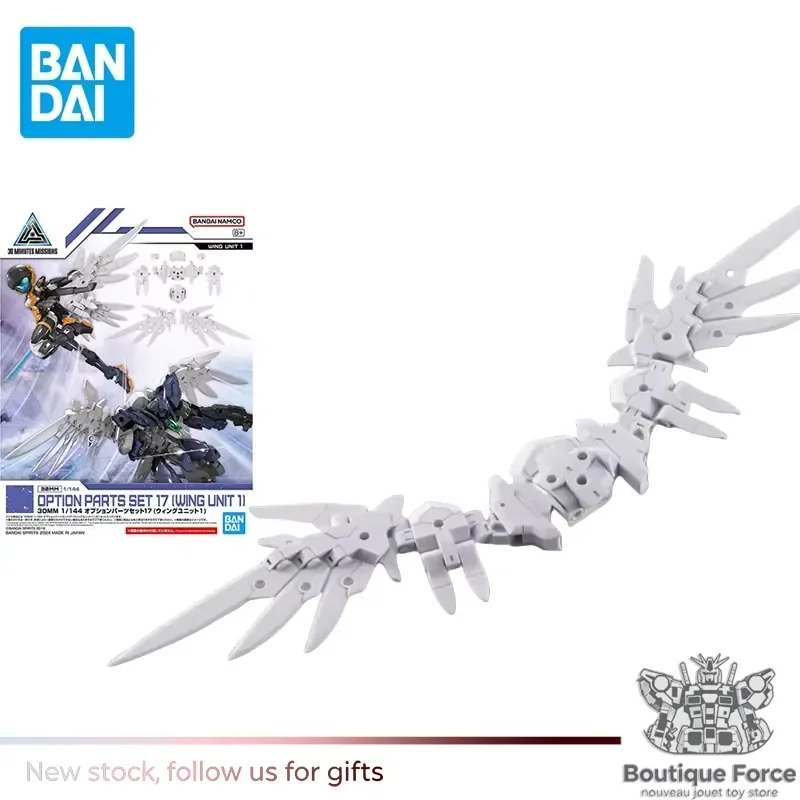 

Bandai Gundam 30MM 30MS 1/144 Wing Unit 1 Option Parts Set Action Figure Assembly Model Toy for Anime Fans Collectors Kids